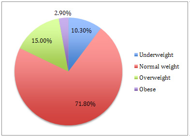 childhood obesity pie chart